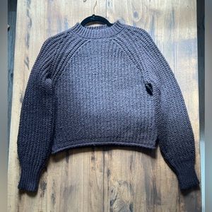 Dark Brown Knit Sweater Top Shop Size XS
